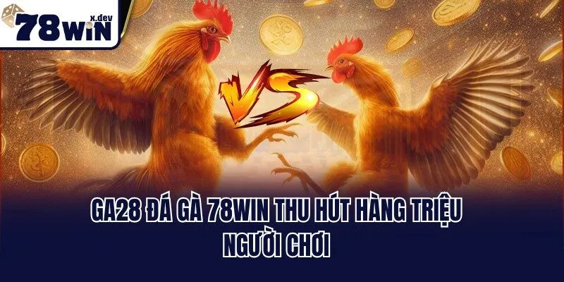 GA28 Đá Gà 78win - Thánh Địa Chọi Kê Trực Tiếp Đỉnh Cao 1 GA28 đá gà 78win thu hút hàng triệu người chơi